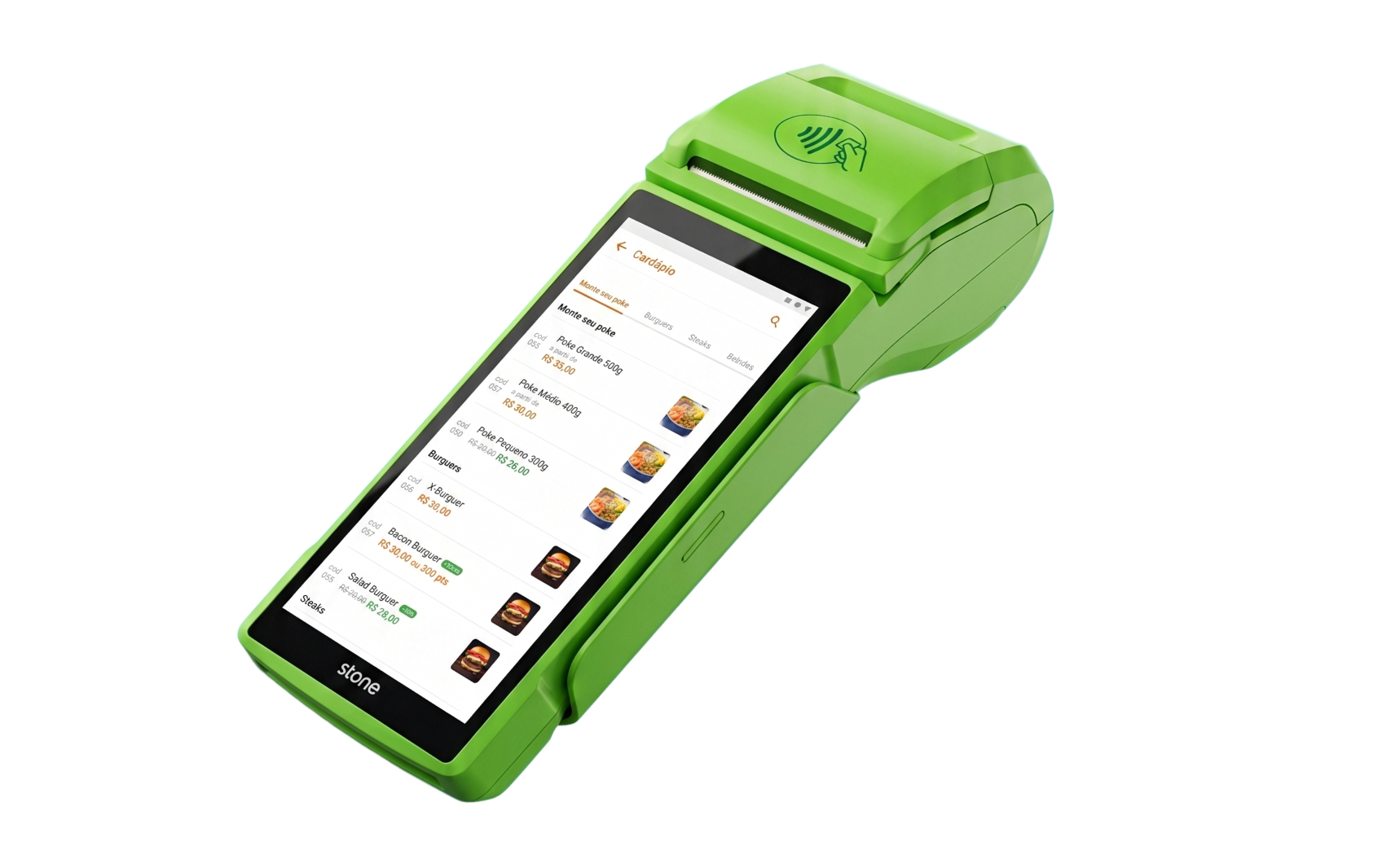 Terminal POS Stone com o GrandChef
